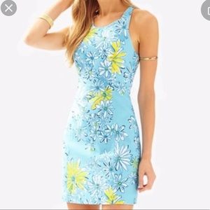 Lilly Pulitzer Blue Daisy Shift Dress